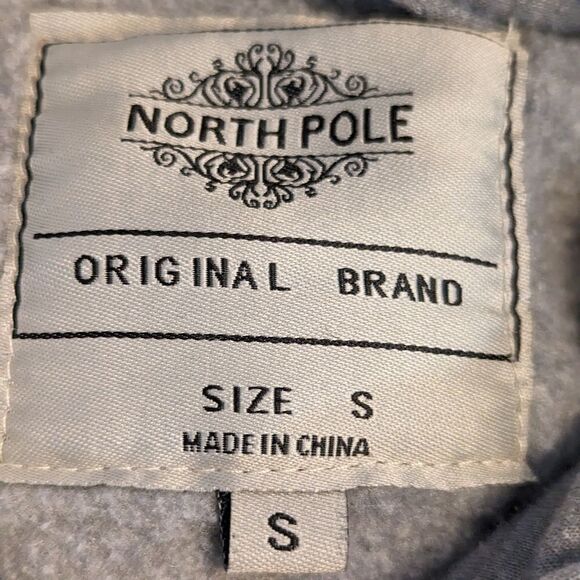 North Pole Gray Navy Hoodie - Picture 6 of 6